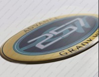 Grady White 257 Advance Raised Domed 3D Decal 5" x 2.7" 1pcs.